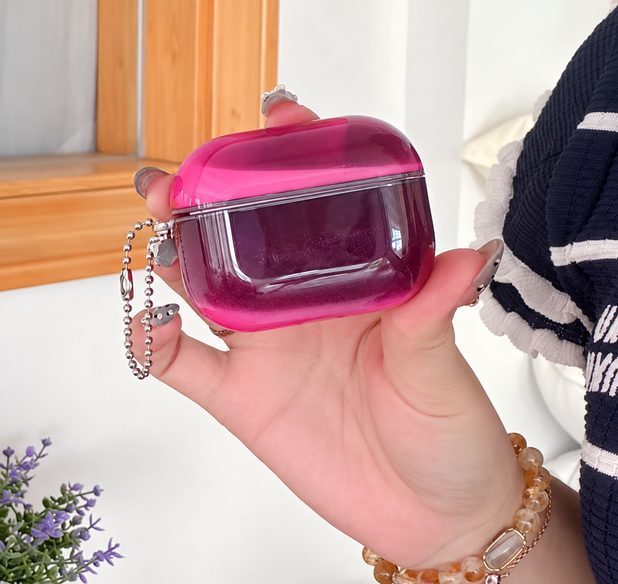 Pink GlowyCase AirPods cover